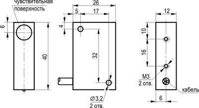 Габариты BK I2A-2-N